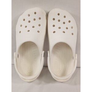 Crocs White Classic Clogs Unisex (Women's Size 6 Men's Size 4)